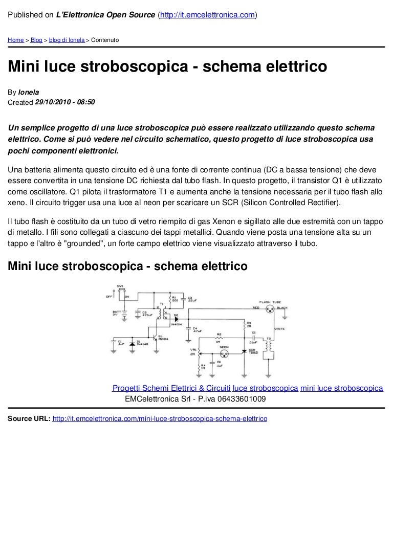 LUCE STROBOSCOPICA SCARICA